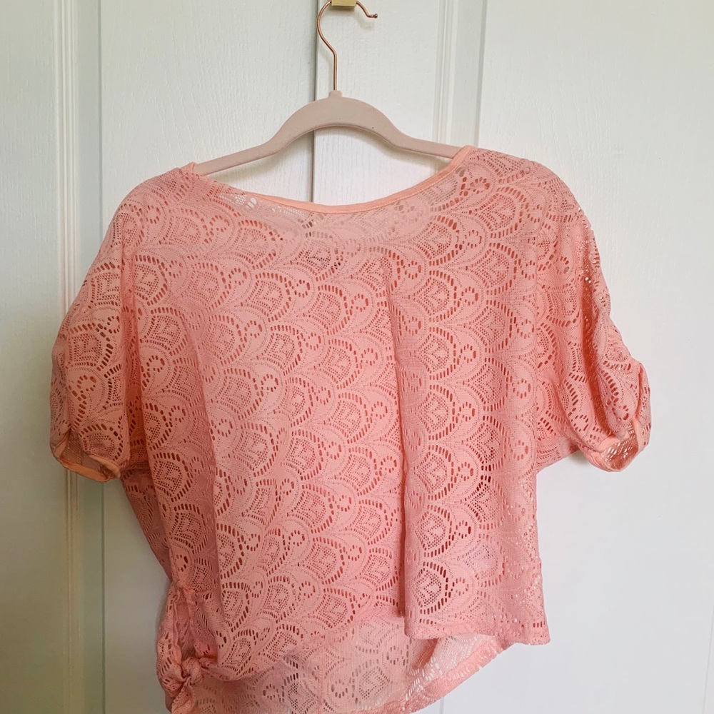 Lace Pink Blouse Top Fancy and Cute